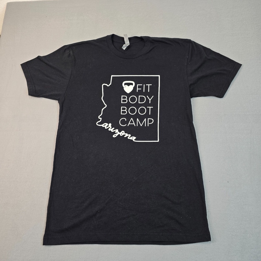 Next Level Apparel Fit‎ Body Boot Camp Arizona Black Graphic T-Shirt Mens Medium